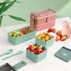 1400ml Double Layer Bento Box | Microwave Safe Food Storage – Lunch at Work, Kids' Meals