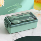 1400ml Double Layer Bento Box | Microwave Safe Food Storage – Lunch at Work, Kids' Meals