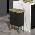 15L Odour-Sealing Trash Can with Elevated Legs – Stylish Waste Bin for Kitchen, Living Room