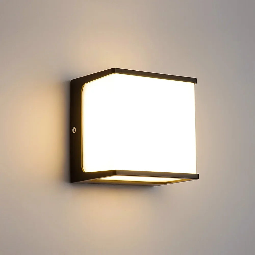 AeroCube Outdoor Wall Light | Modern Waterproof LED – Garden, Patio