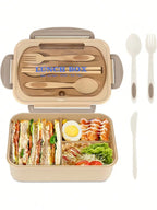 Bento Lunch Box with 4 Compartments & Leak-Proof Design – Meal Prep, School Lunch