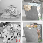 Foldable Adhesive Laundry Basket | Wall-Mounted Organizer – Space-Saving, Home