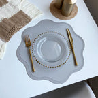 Runde Faux-Leder Tischsets mit Geprägtem Blumendesign – Esszimmer, Dekoration