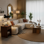 ScandiArc Table Lamp | Curved Metal Design – Home Decor, Modern Lighting