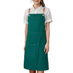 Waterproof Canvas Apron with Pockets | Split Skirt Design – Cooking, Crafting